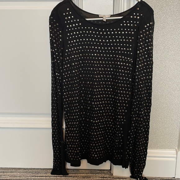 Black Joie studded top - Picture 1 of 3